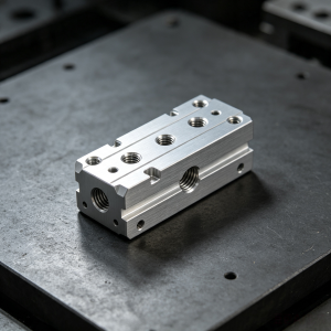 Custom CNC Machined Aluminum Manifold Block, Precision CNC Aluminum Machining Parts